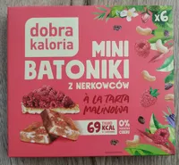 Mini batoniki z nerkowców à la tarta malinowa