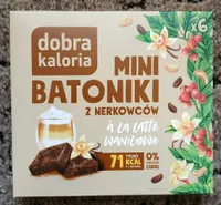 Mini batoniki z nerkowców à la latte waniliowe