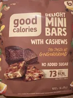 Mini bars with cashews