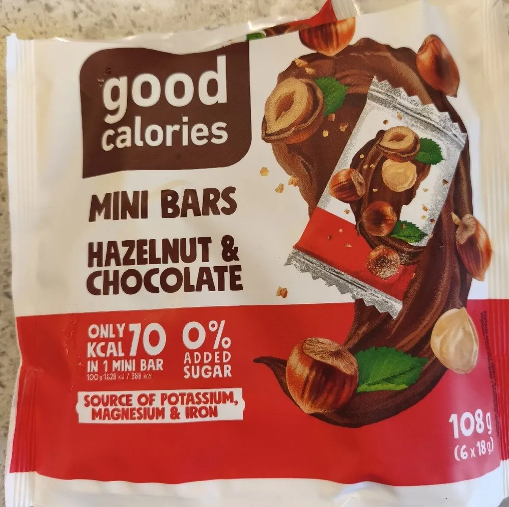 Mini Bars Hazelnut And Chocolate