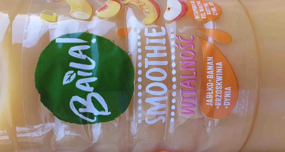 Baila smoothie witalność - sok jabłko-banan-dynia-brzoskwinia częściowo z soków zagęszczonych