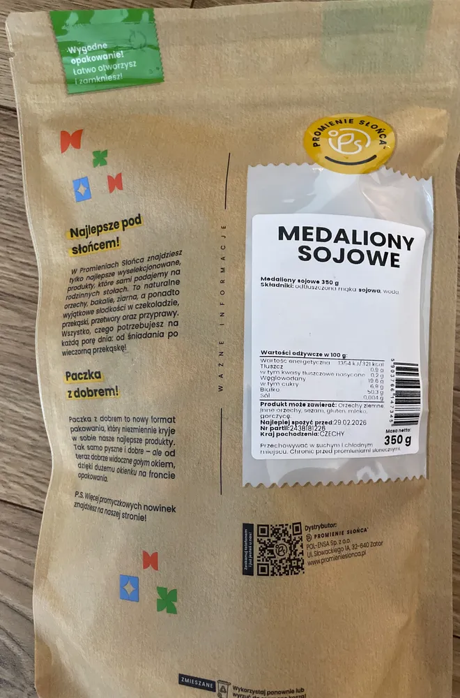 Medaliony sojowe