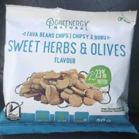 Sweet herbs & lives, chipsy Z bobu, fava beans chips