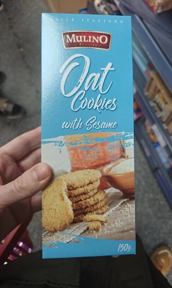 oat cookies with sesame