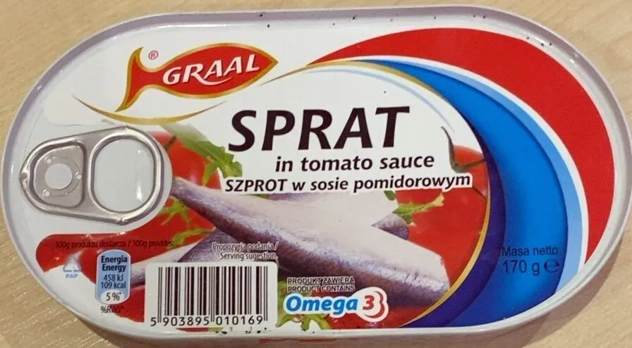 Szprot w sosie pomidorowym