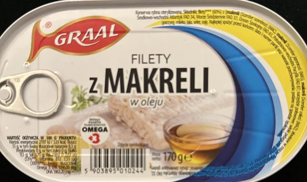 Filety z makreli w oleju