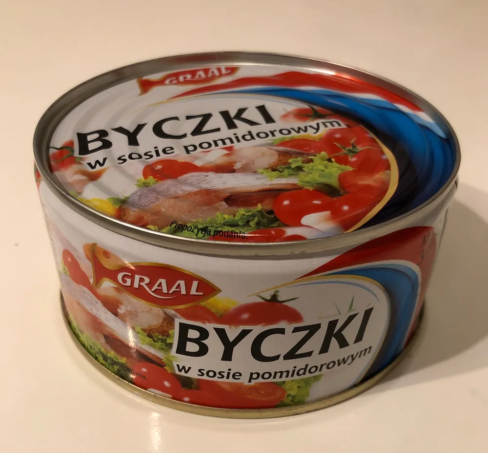 Byczki w sosie pomidorowym