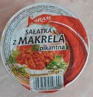 Sałatka z makrelą, pikantna.