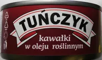 Tuńczyk kawałki w oleju roślinnym.
