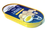 Fillets of mackerel in vegetable oil