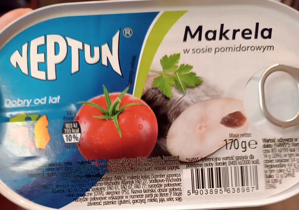 Makrela w sosie pomidorowym