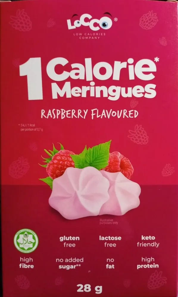 1 Calorie Meringues Raspberry Flavoured