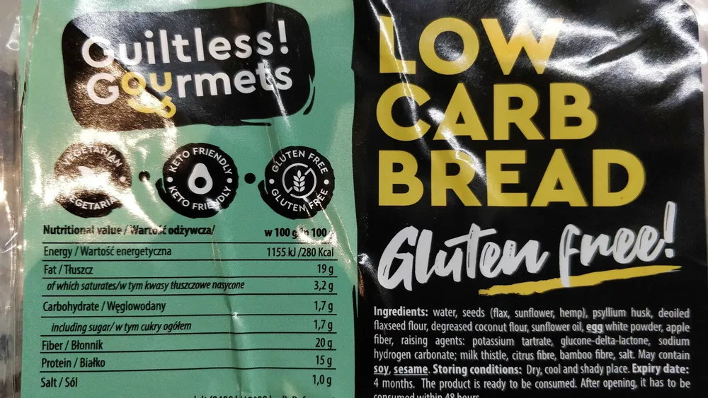 Low carb bread gluten free