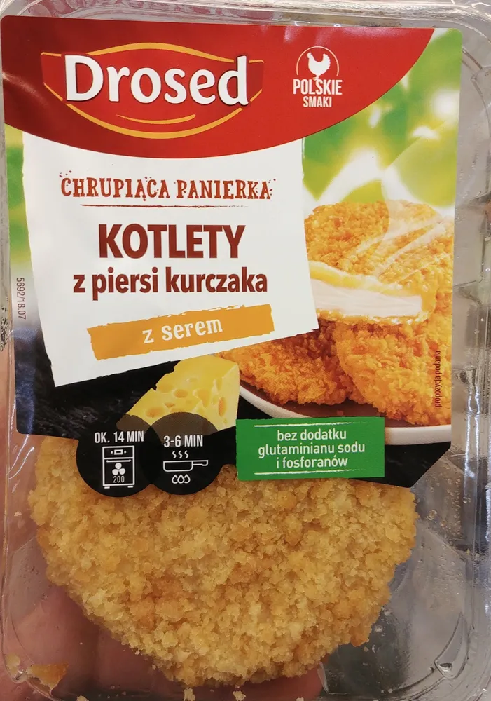 Kotlety z piersi kurczaka z serem
