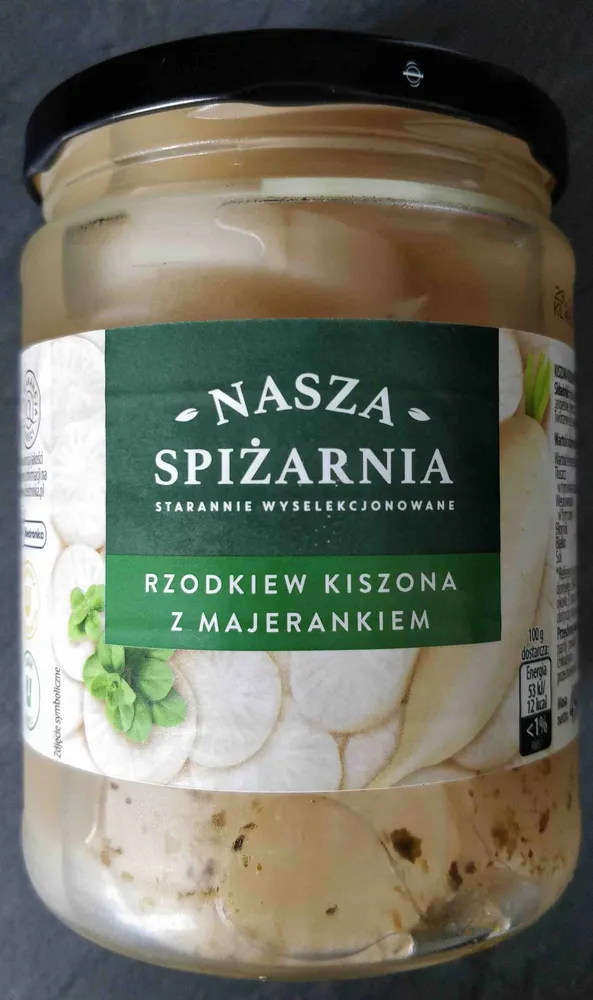 Rzodkiew kiszona z majerankiem