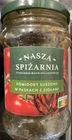 Pomidory suszone w paskach z ziołami