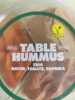 Table hummus trio