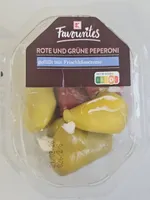 ROTE UND GRÜNE PEPERONI