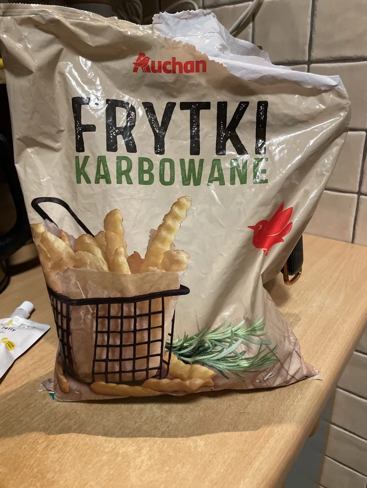 Frytki karbowane