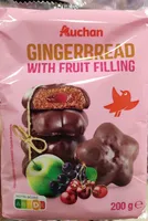 Gingerbread with fruit filling