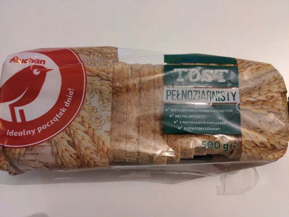 Tost pełnoziarnisty