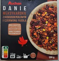 Danie meksykańskie z kuskusem perłowym i czerwoną fasolą