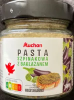 Pasta szpinakowa z bakłażanem