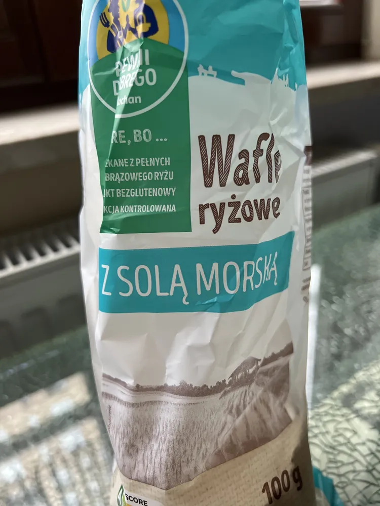 Wafle ryżowe z solą morską
