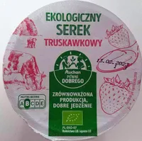 Ekologiczny serek truskawkowy