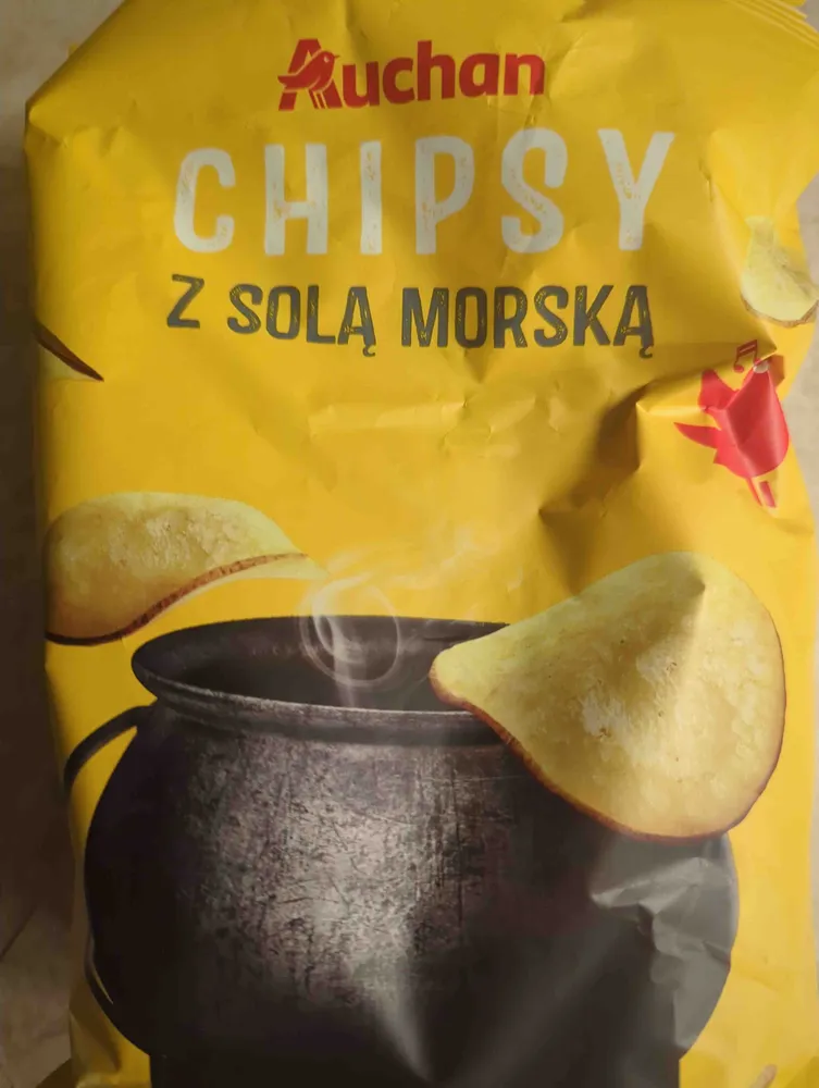 Chipsy z solą morską