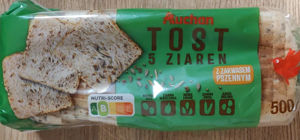 Chleb Tostowy 5 Ziaren
