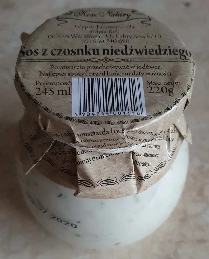 Sos z czosnku niedźwiedziego