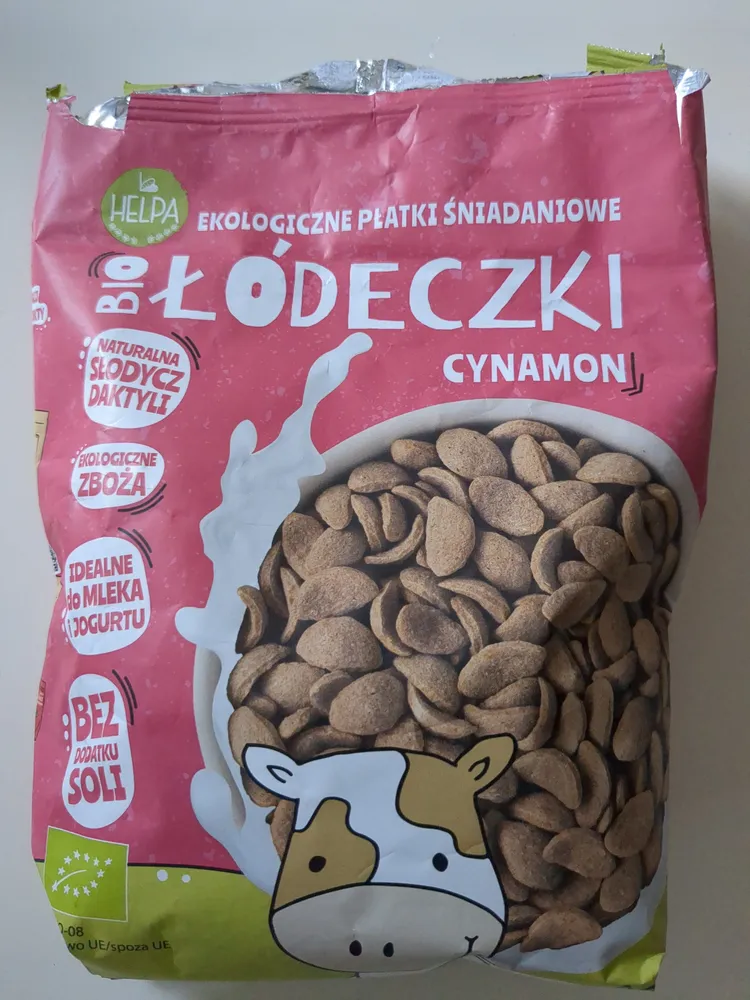 Ekologiczne płatki śniadaniowe Bio Łódeczki Cynamon