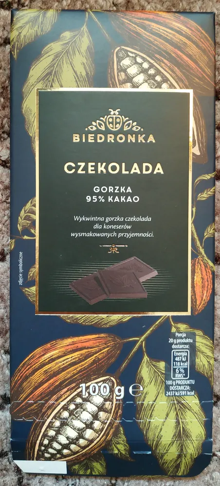 Czekolada gorzka 95% kakao