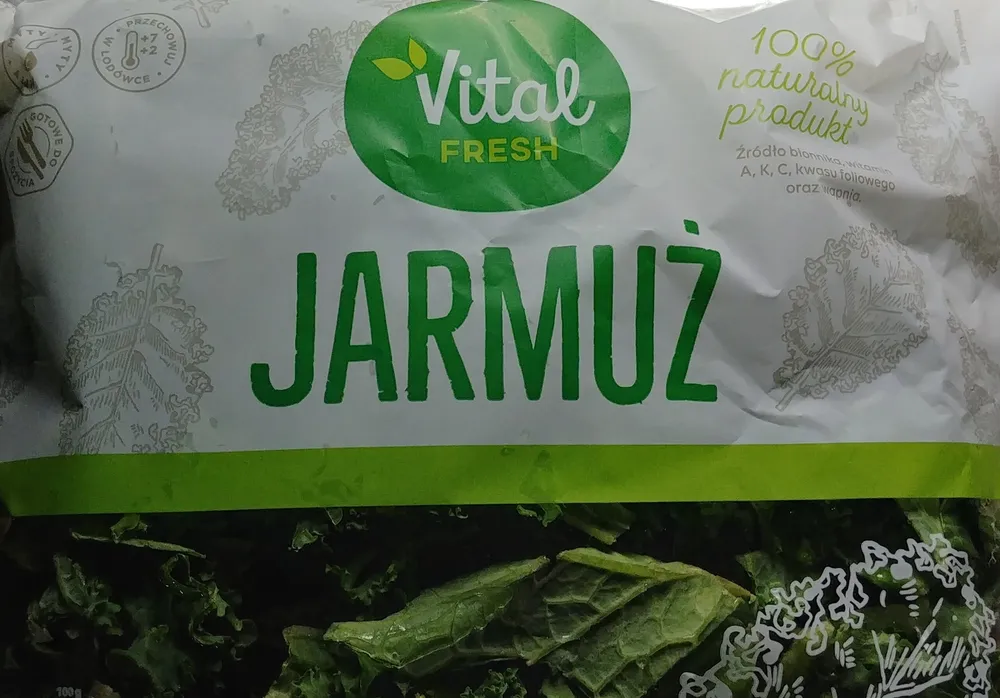 Jarmuż myty, krojony