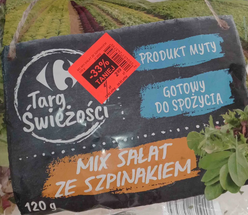 Mix salat ze szpinakiem