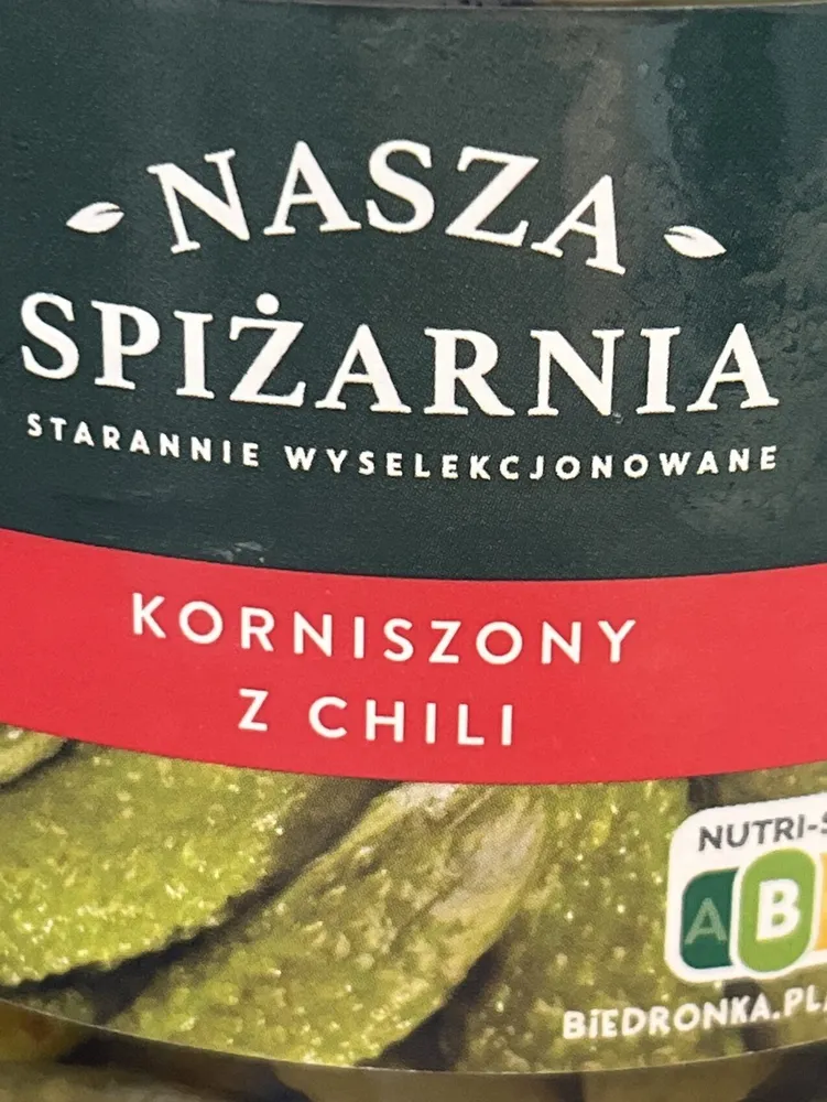 Nasza Spiżarnia Korniszony z chilli