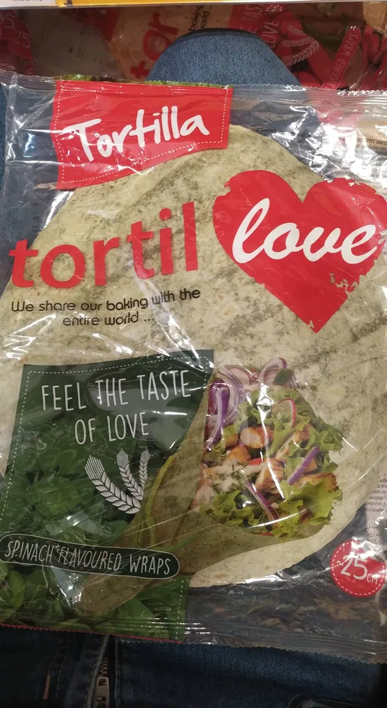 Tortilla szpinakiem
