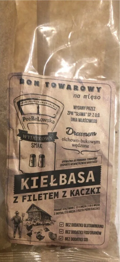Kielbasa z filetem z kaczki