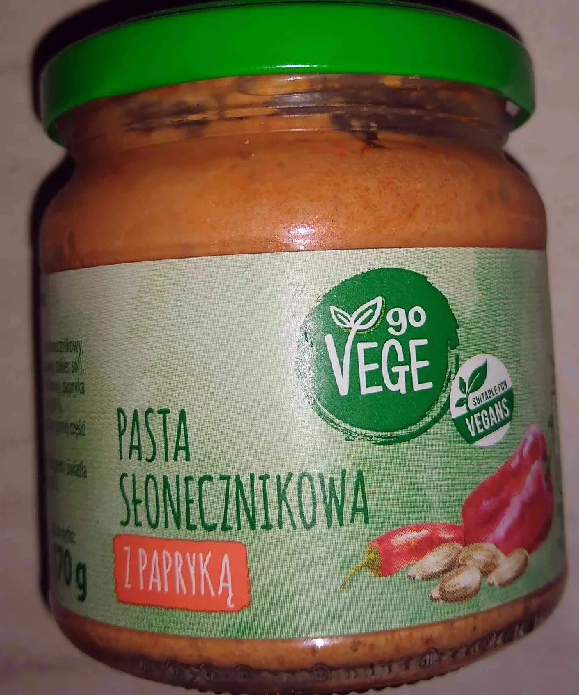 Pasta słonecznikowa z papryką