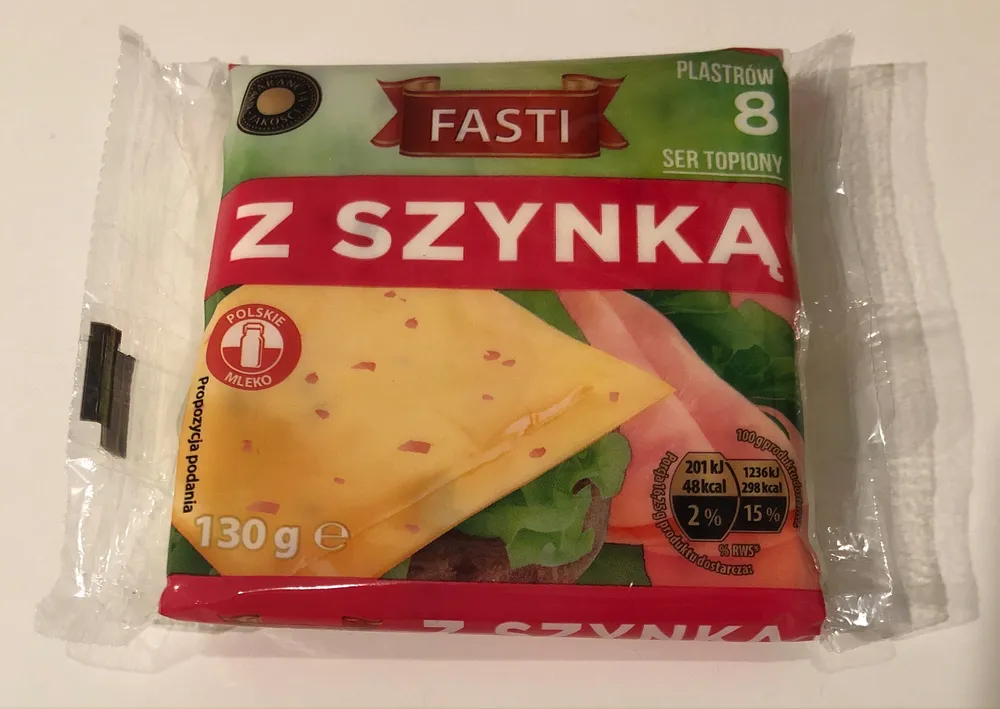 Ser topiony z szynką