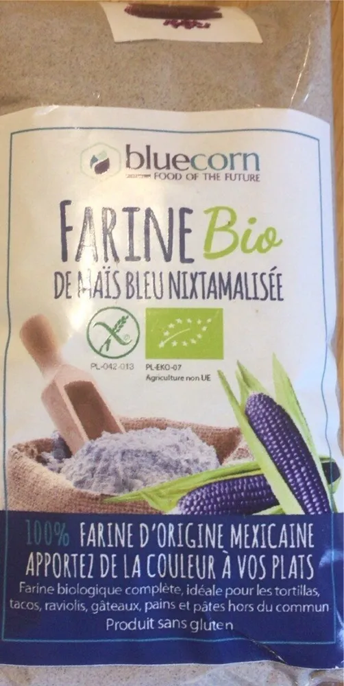 Farine Bio de maïs bleu nixtamalisé