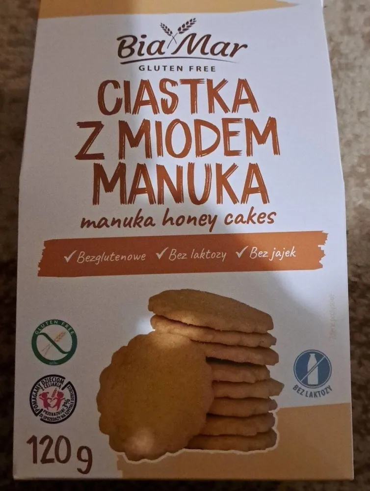 Ciastka z miodem manuka