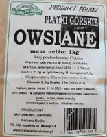Płatki owsiane górskie