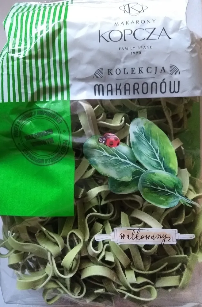 makaron ze szpinakiem