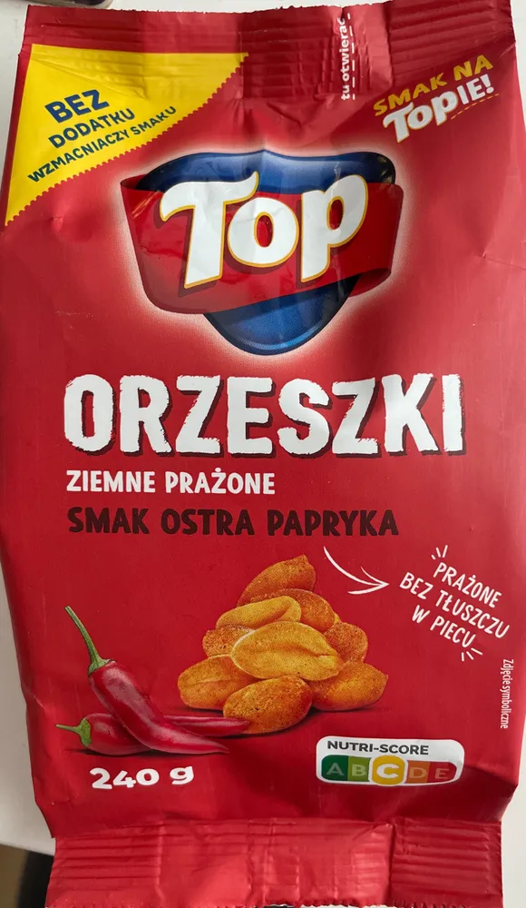 Orzeszki ziemne prażone smak ostra papryka