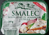 Smalec wieprzowy ze skwarkami cebulą