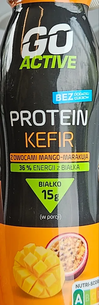 Protein Kefir z owocami mango-marakuja