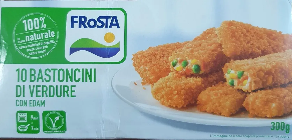 10 bastoncini di verdure ed edam