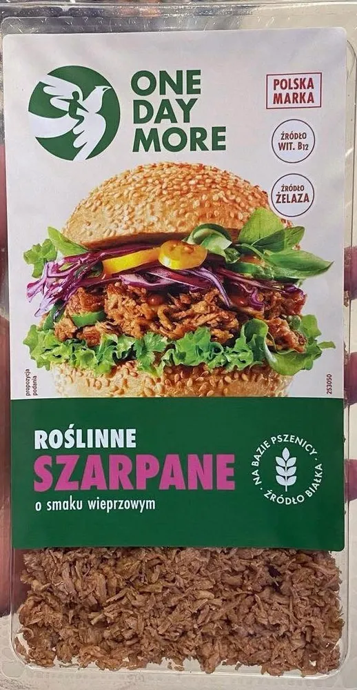 Roślinne szarpane o smaku wieprzowym